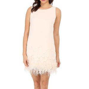 Jessica Simpson Pink Feather Dress– Size 2